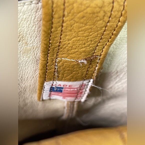 Mens Olathe 16” Tall Brown Cowboy Boots 8.5 10-88912 Light Brown Made In USA - Picture 11 of 11